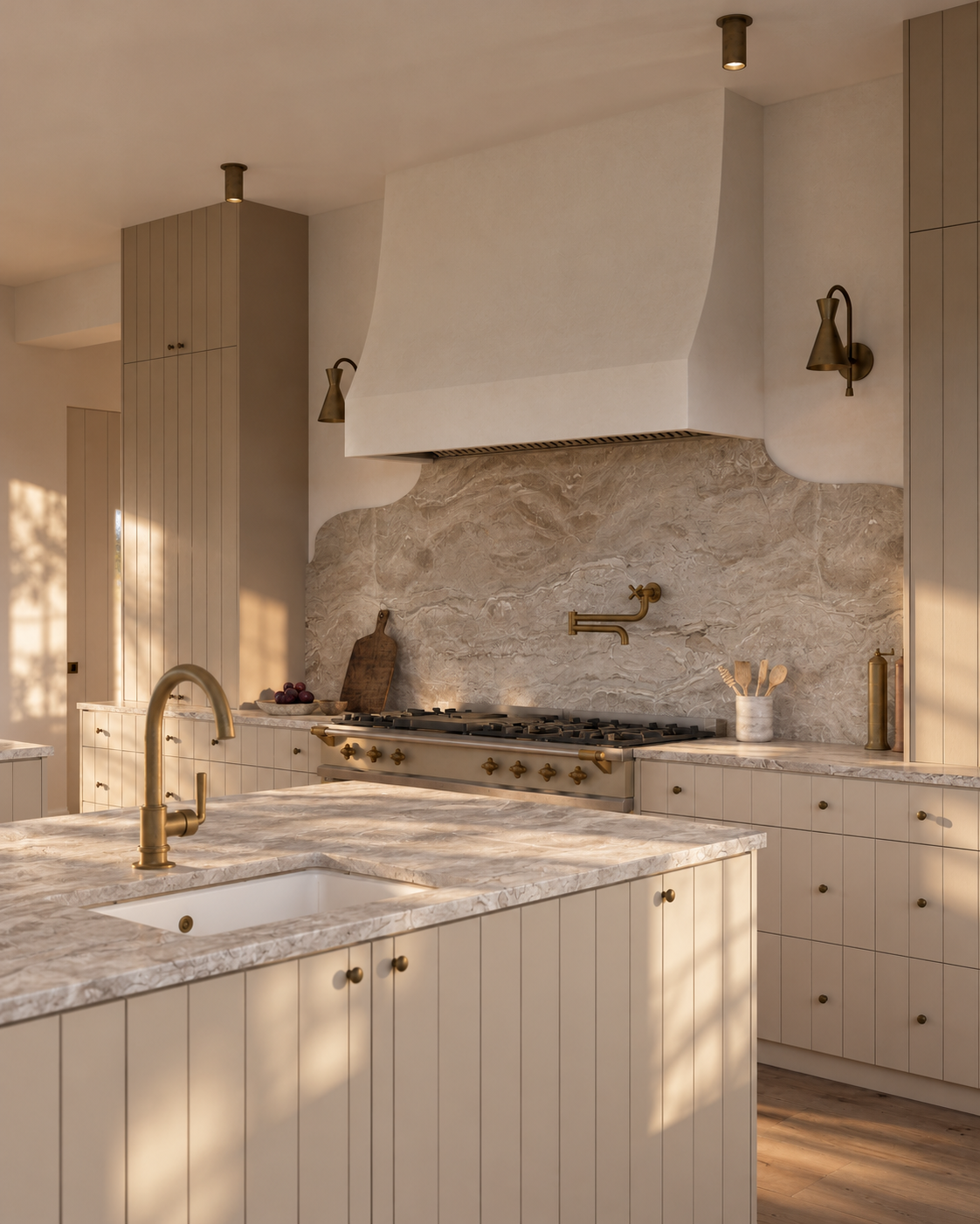 Sunlit Rustic Kitchen with Brass Accents.png
