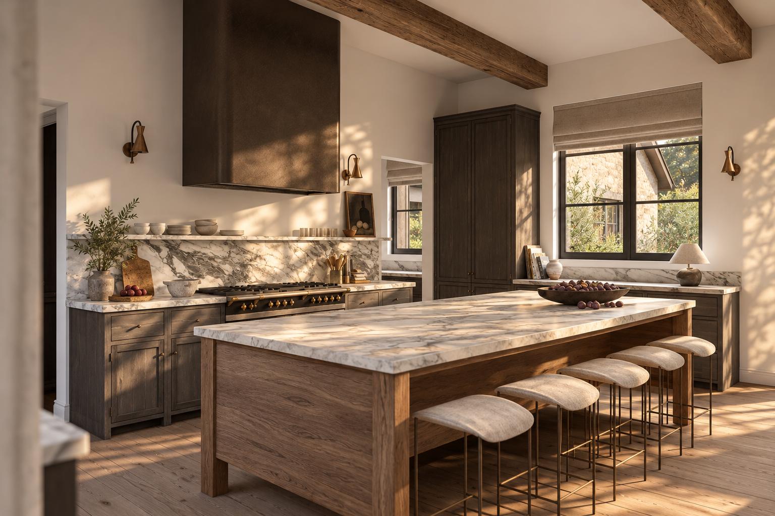 Sunlit Modern Rustic Kitchen.png