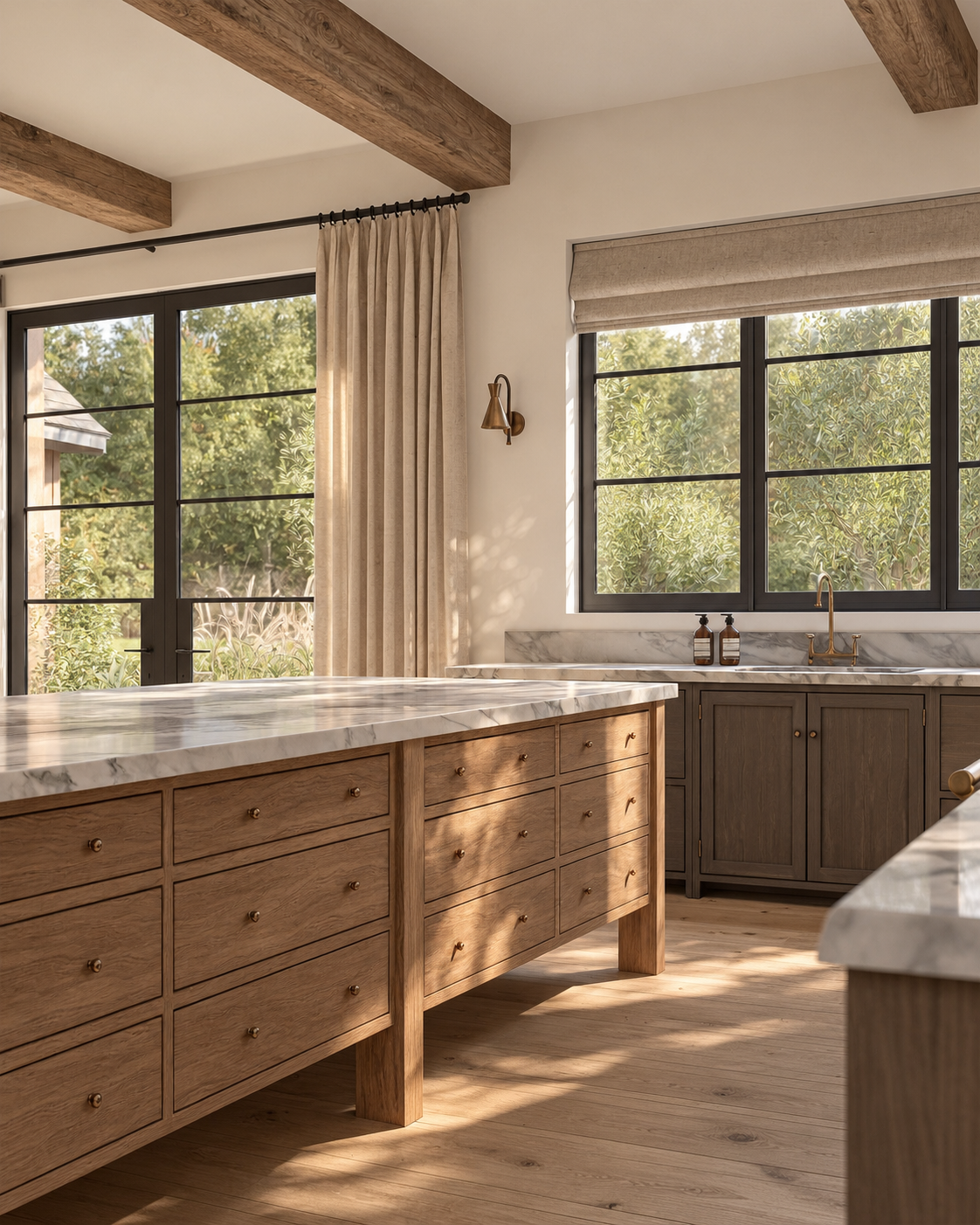 Sunlit Rustic Marble Kitchen.png