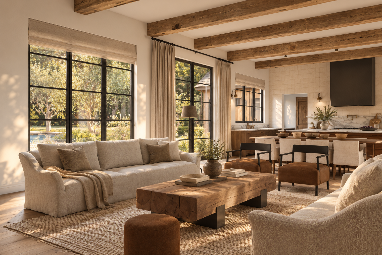 Sunlit Rustic Mediterranean Open-Plan Interior.png