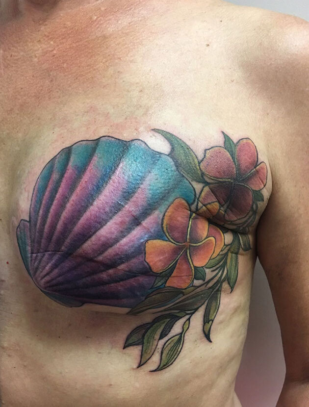 Passion Flower Half Sleeve Color In Progress by Holly Azzara: TattooNOW