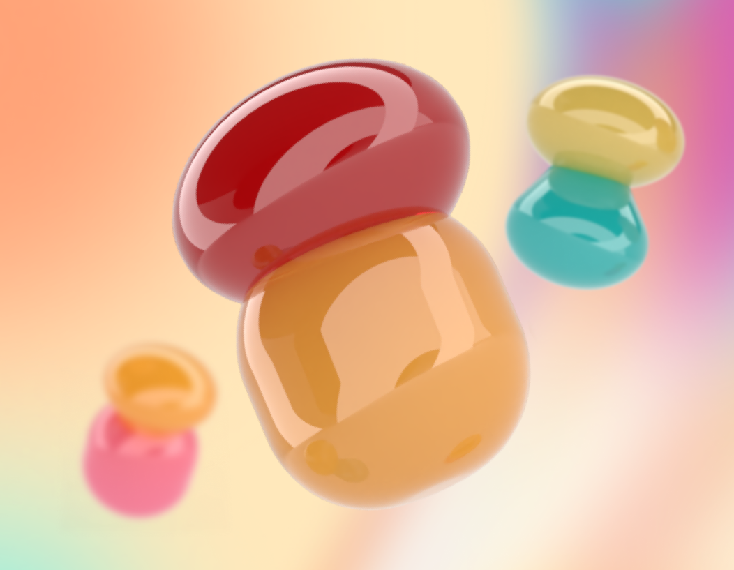 3D mockup of awards that were given out during Zeplin's Harmony conference