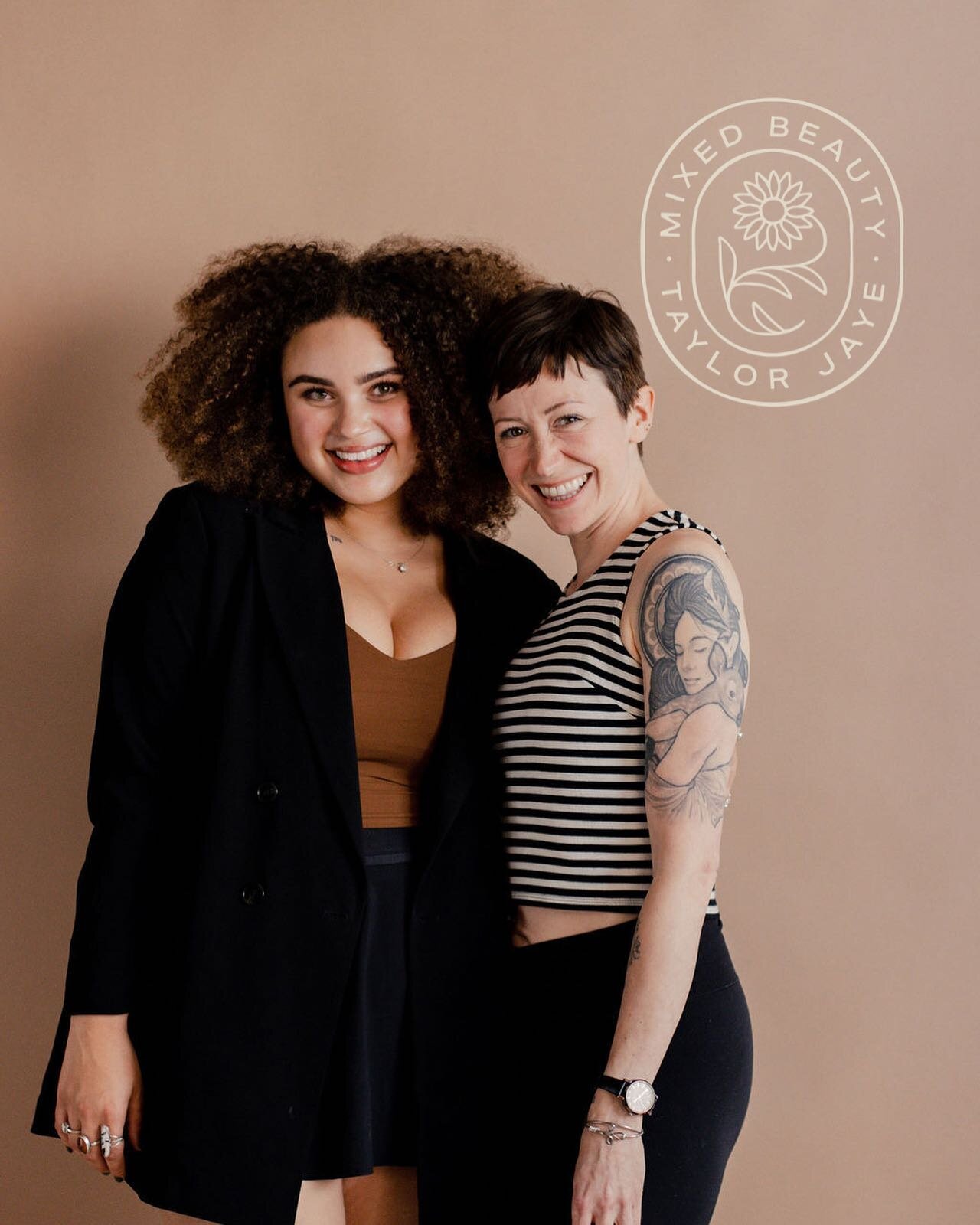 Hello! We are the faces of Mixed Beauty! 👋🏼 Mixed Beauty is the obvious choice to emphasize and enhance your natural beauty; not distract from it. We love that our work helps our clients feel confident and beautiful exactly as they are without feel
