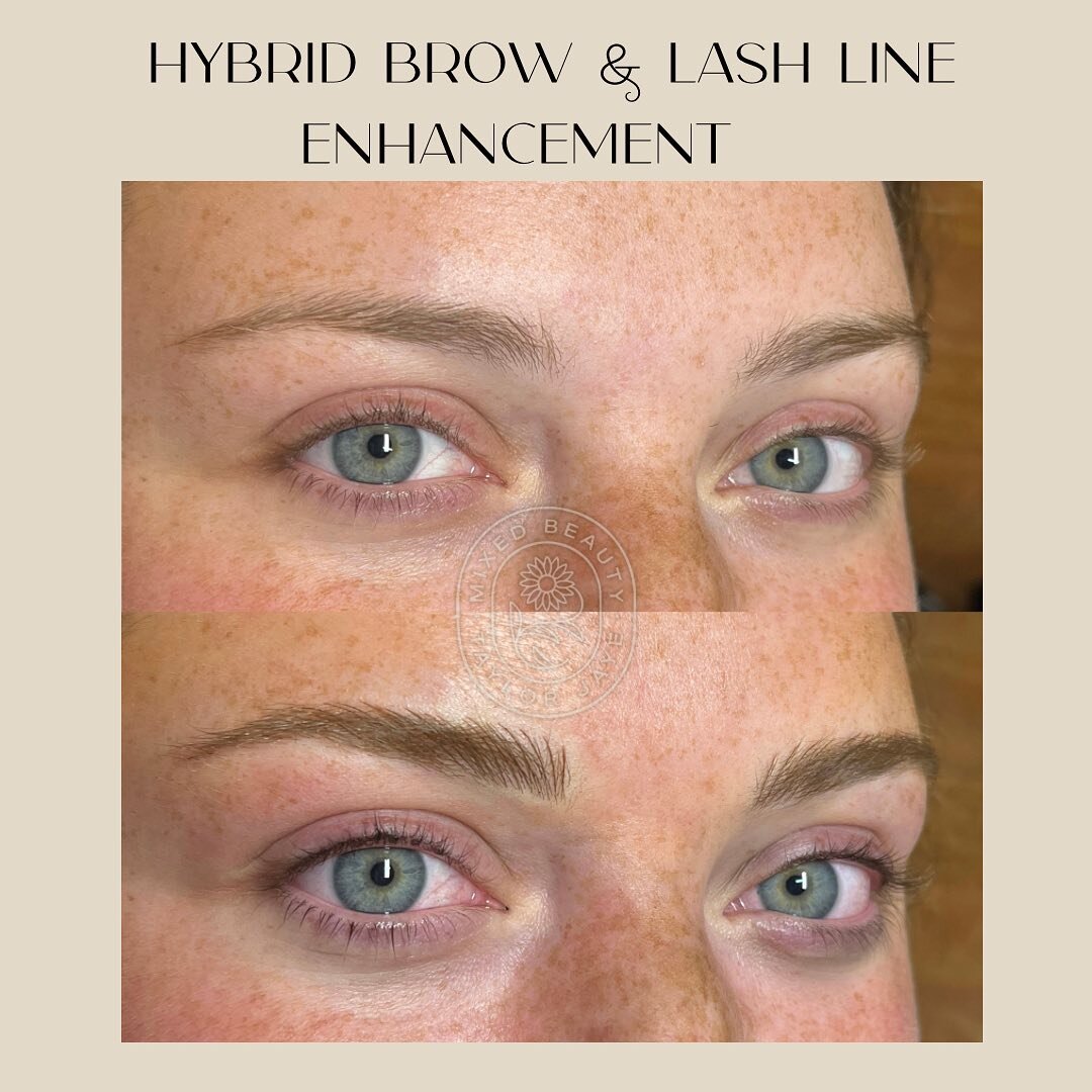 Okay from now on everyone needs brows and the lash line done at the same because WOW. 😍 We are loving this gorgeous transformation by Taylor Jaye!  Schedule your appointments on our website www.mixedbeautybytaylorjaye.com both Kat and Taylor Jaye of