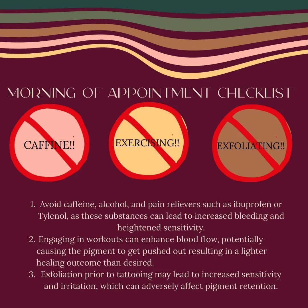 Your appointment day is here 🤍 Let&rsquo;s make sure you get the BEST possible results&hellip;

The morning of your permanent makeup appointment, what you do matters more than you think 👇🏼

&bull; Avoid caffeine, alcohol, and pain relievers such a