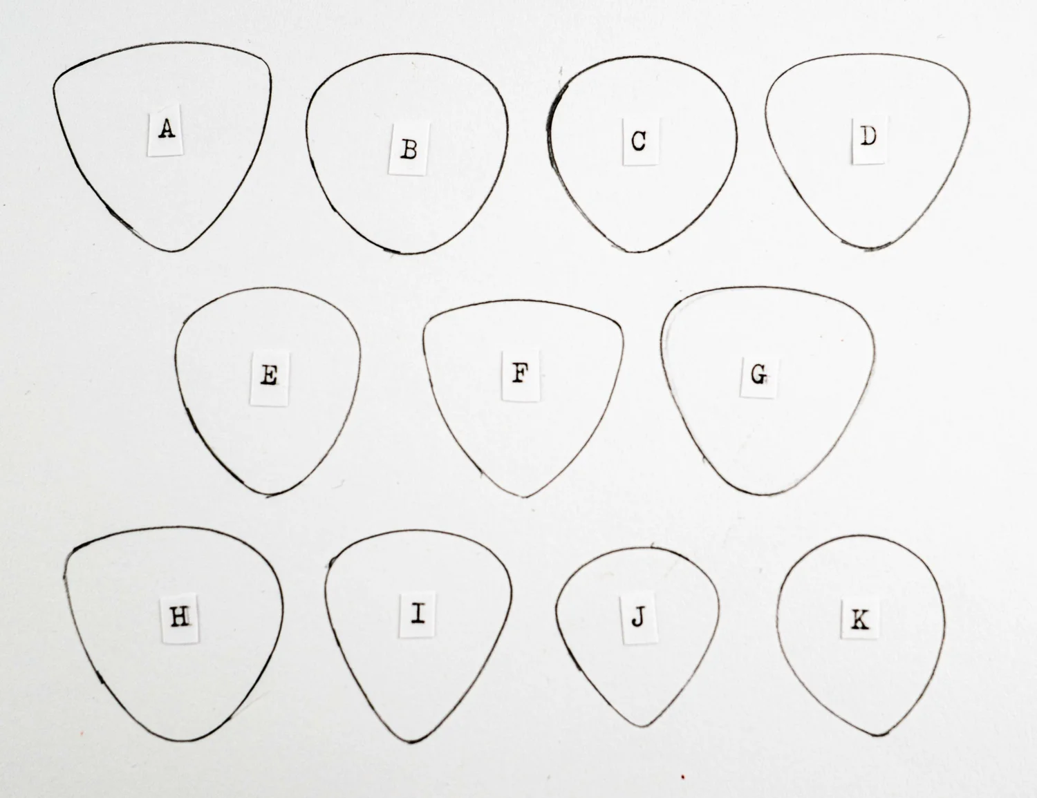 Custom Black Plastic picks — Apollo Picks custom-black-plastic-picks-apollo-picks