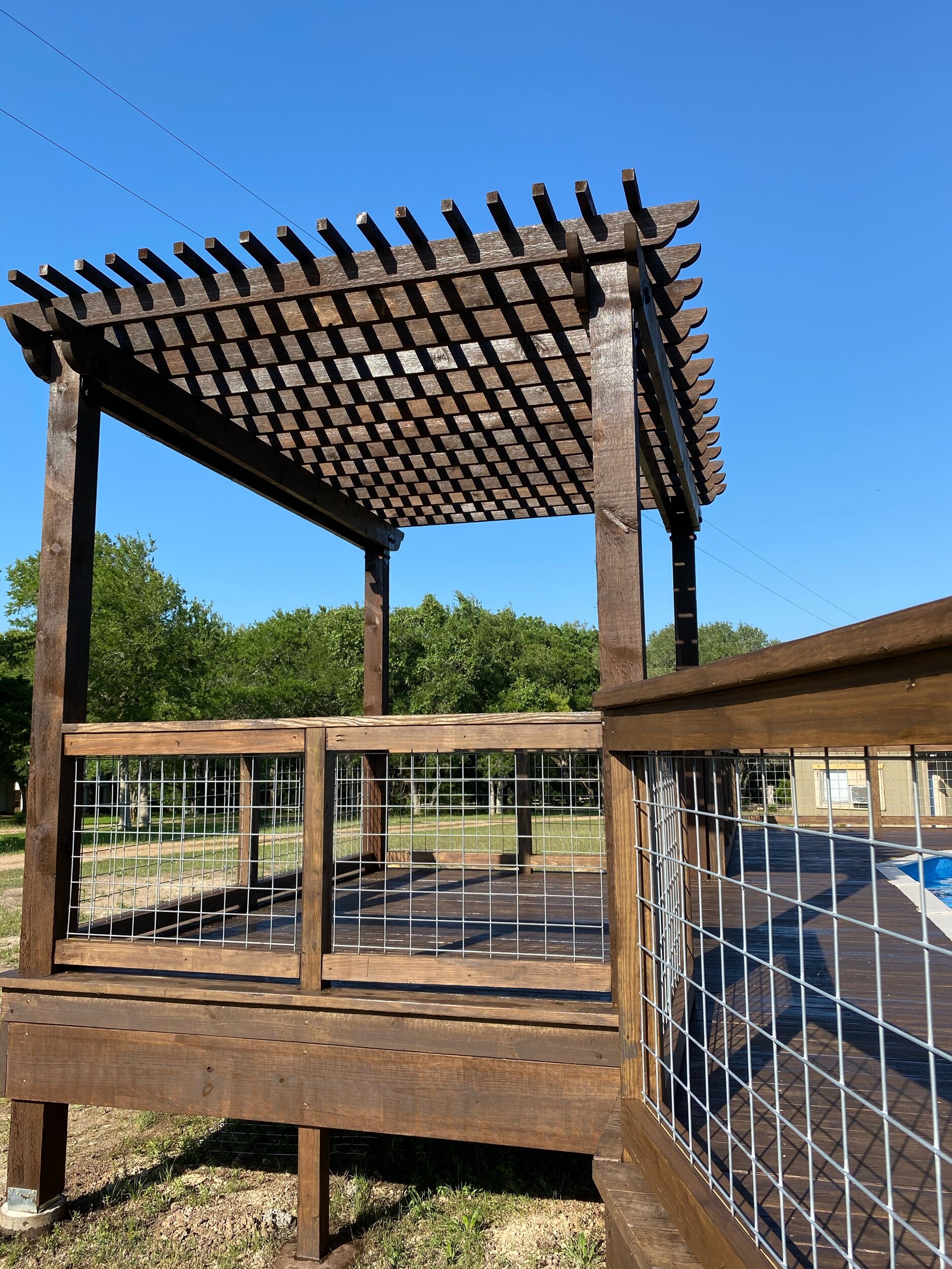 Poolside Pergola