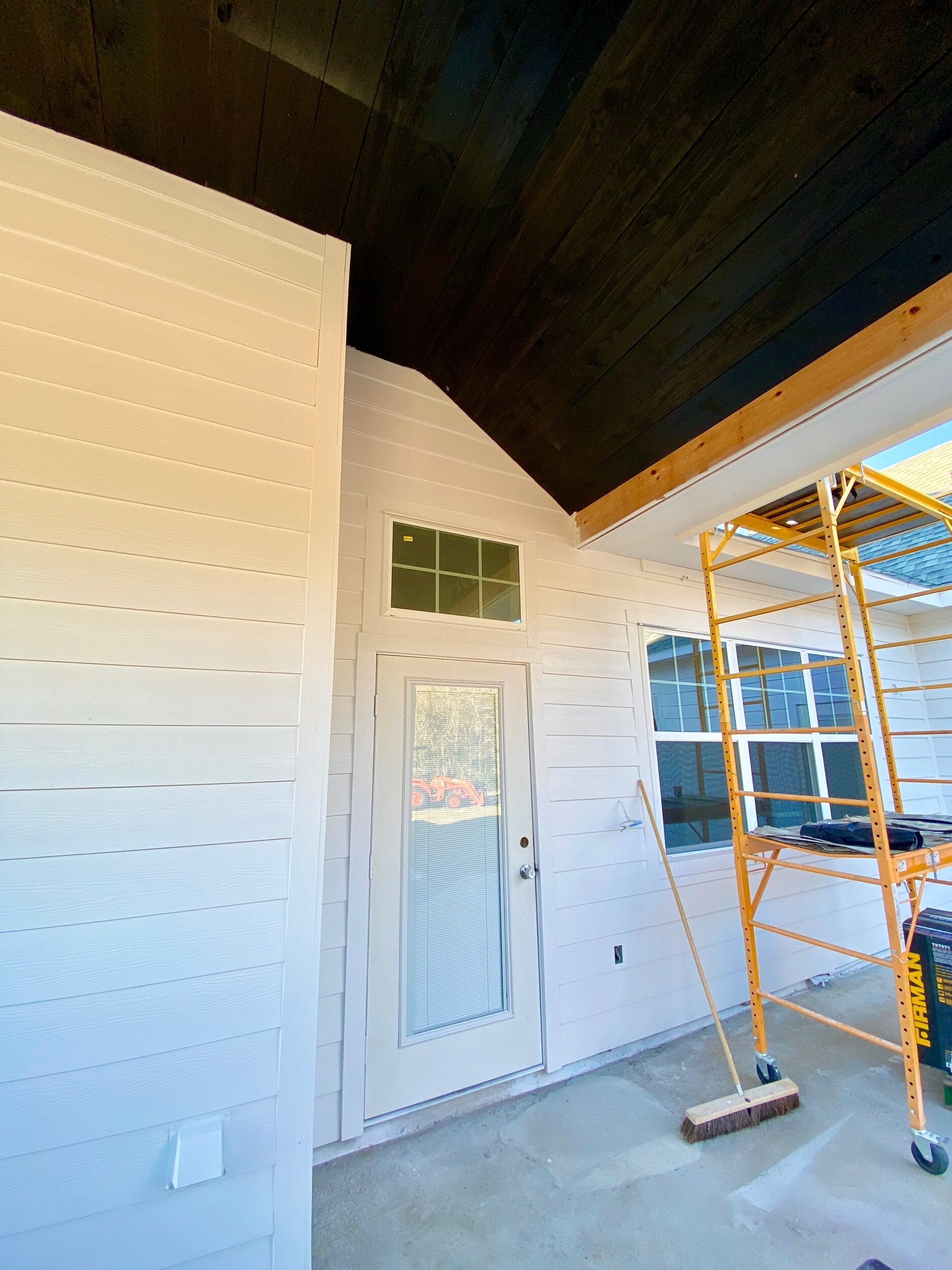 Siding and Shiplap Ceiling