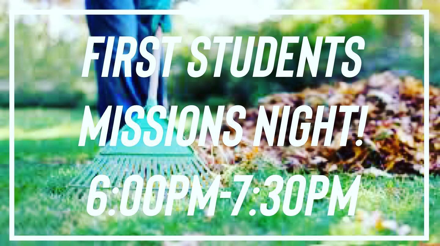 Tomorrow night we will be back out serving our neighbors together!  See you there!