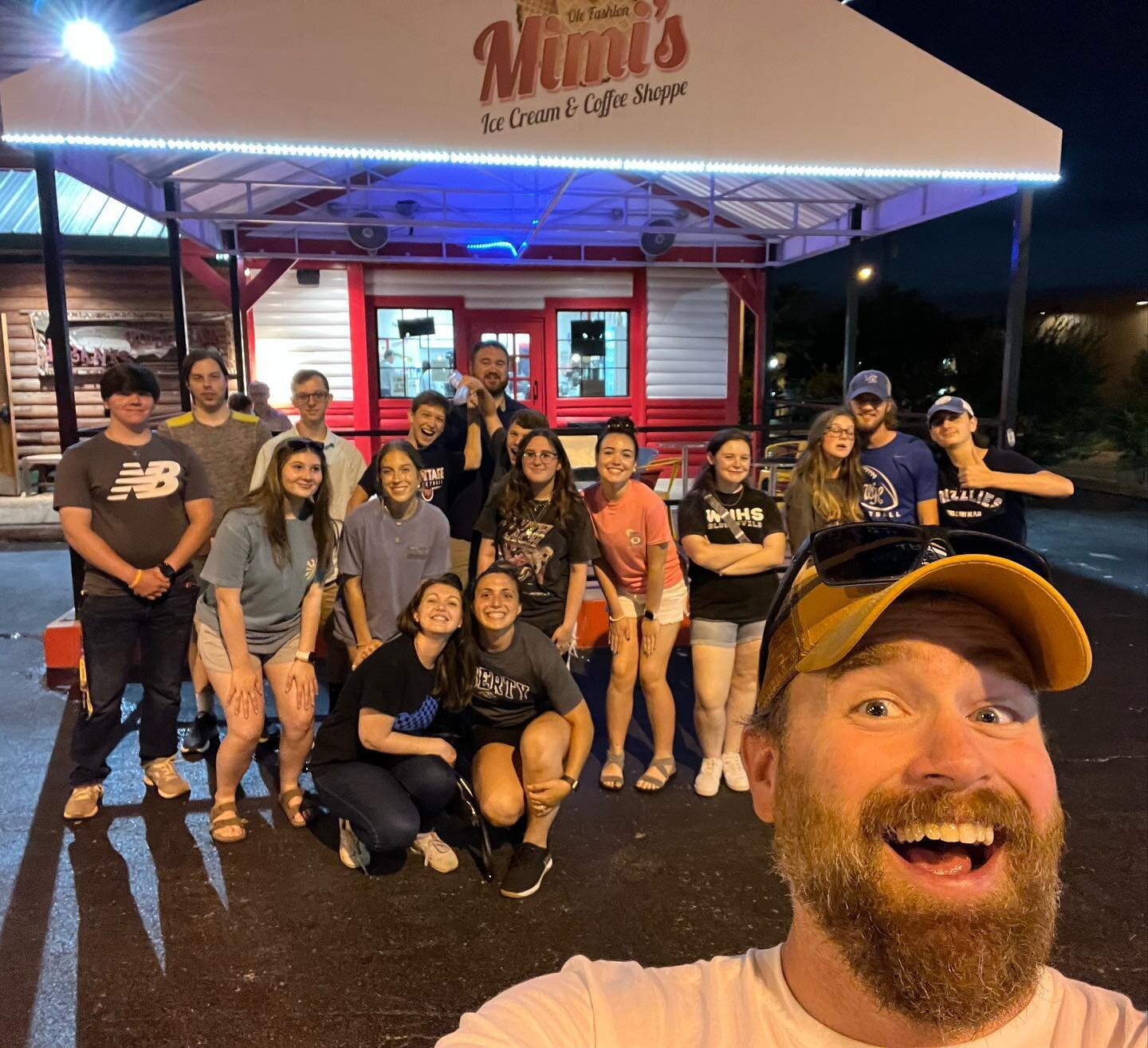 Great night out with the high school crew!  #whfbcstudents