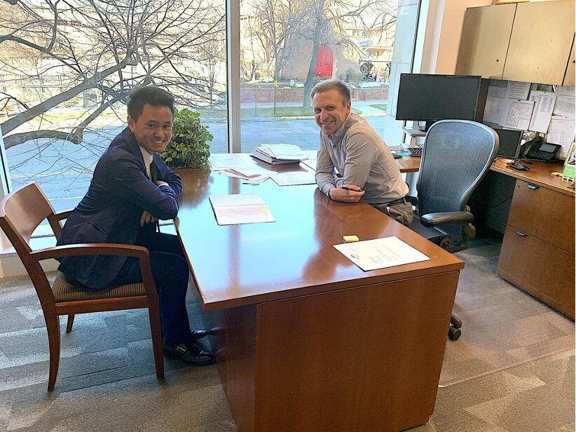 A One Refugee student receives some career development experience. Courtesy One Refugee.