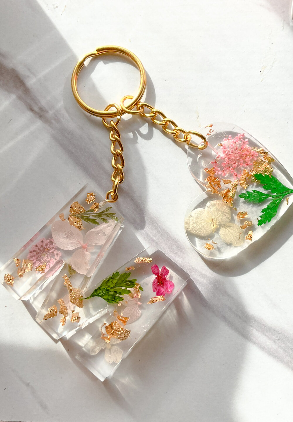 Personalized Pressed Flower Resin Keychain, Projects