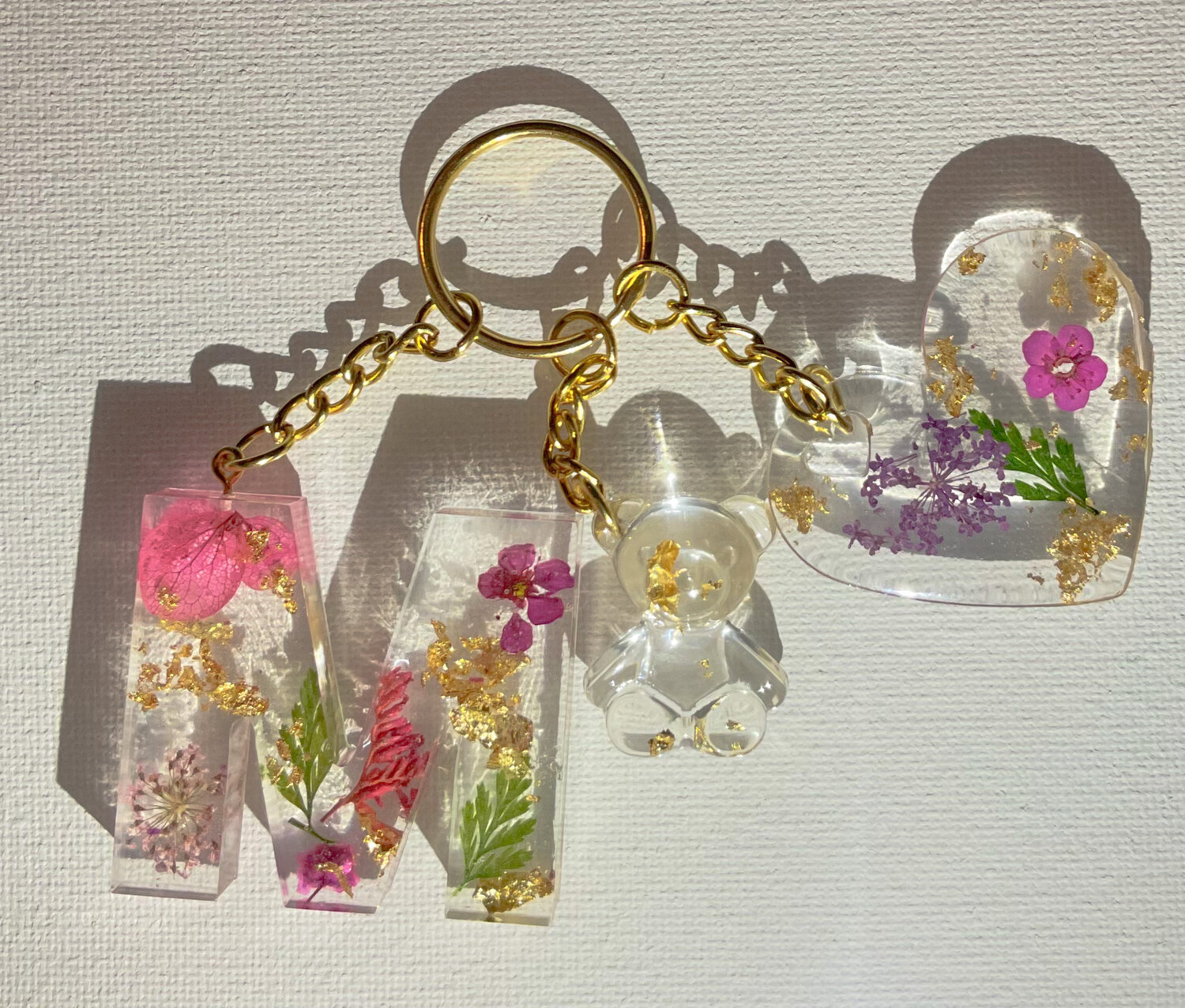 Pressed-Flowers Resin Keychains — San José Made