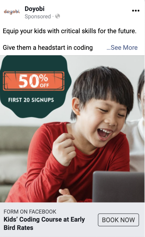 Appearance on Facebook