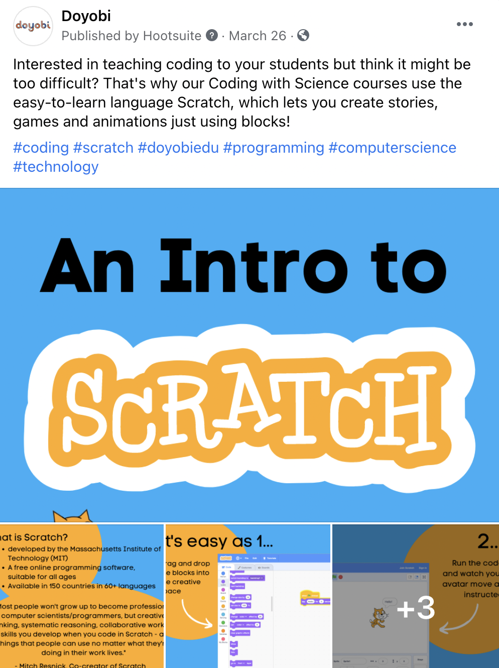 Intro to Scratch post