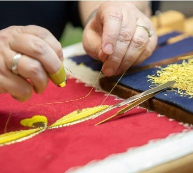 Kennismaken met goudborduren door Hester Dennissen
