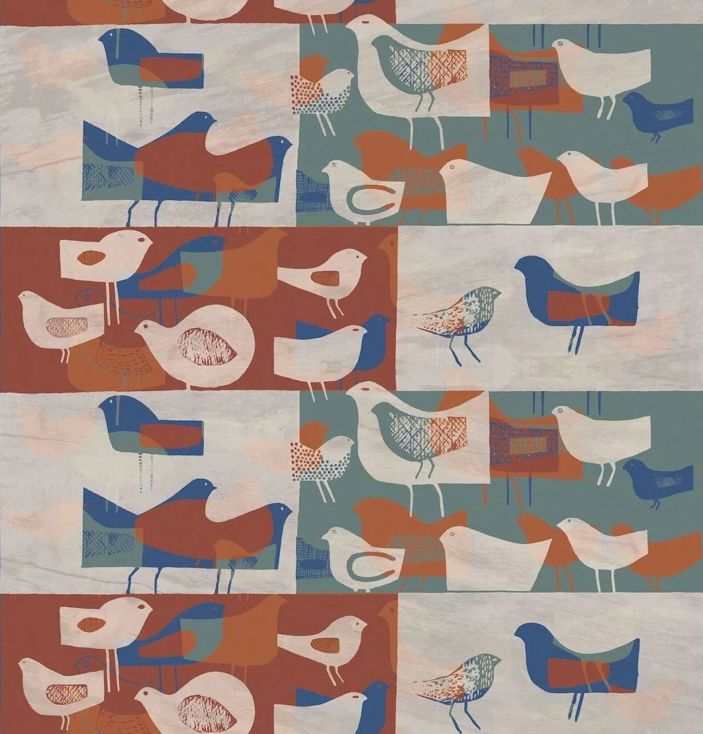 Expositie Paapje stoffen - landschap, lucht en vogels, 31 mei t/m 31 augustus 2025