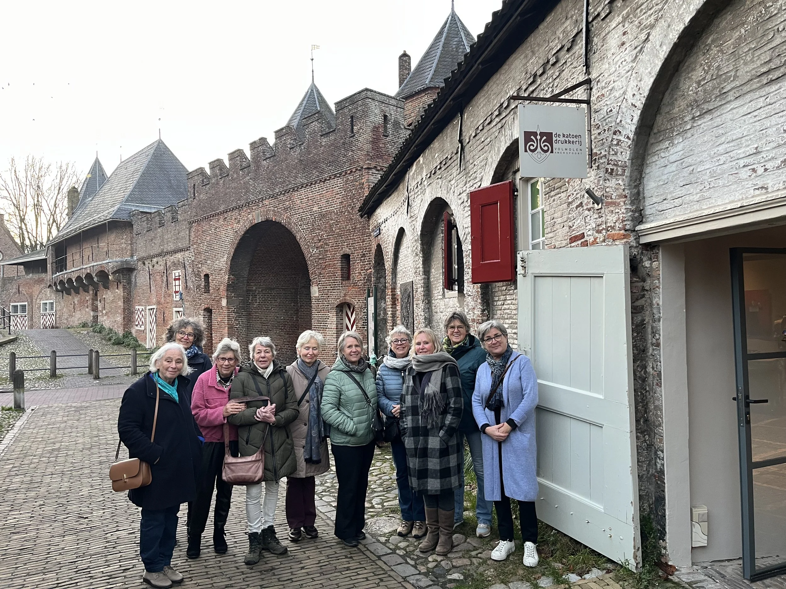 Vrijwilligersbijeenkomst met textielwandeling door Amersfoortse Gids en borrel, 11 december 2025