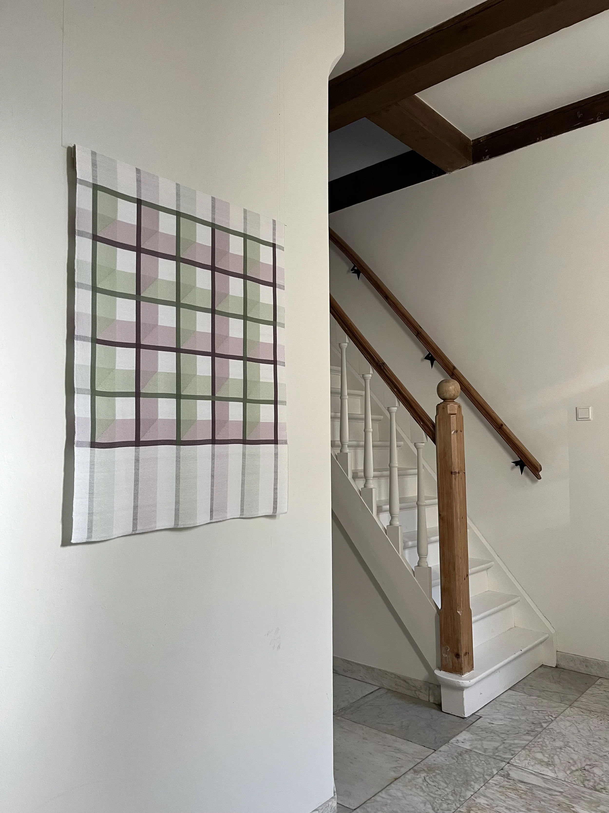 GRIDSCAPES, damastgeweven wandkleden door Theo Rooden