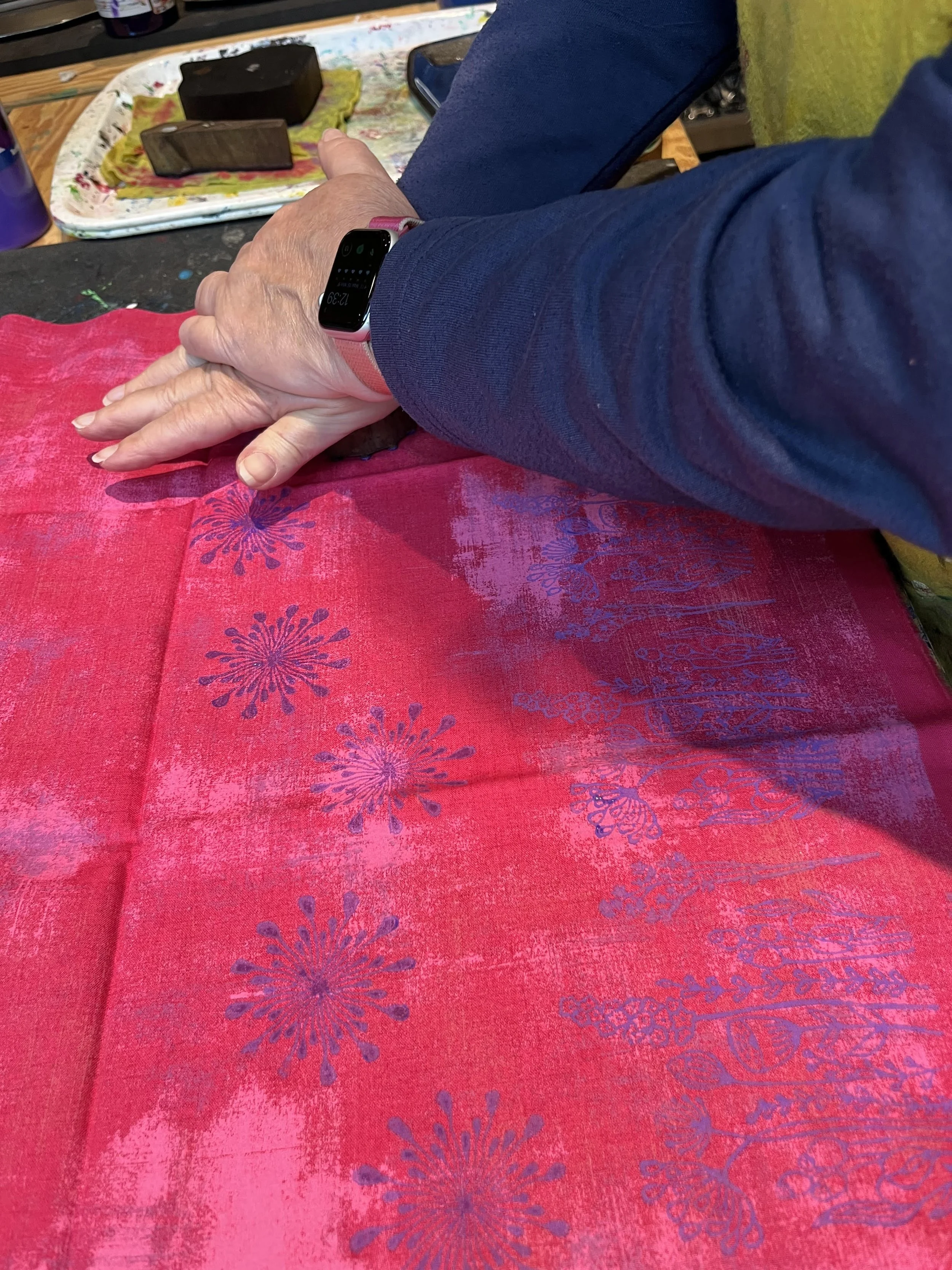 Workshop 'Druk met Grunge' voor quilters, 3 oktober 2025