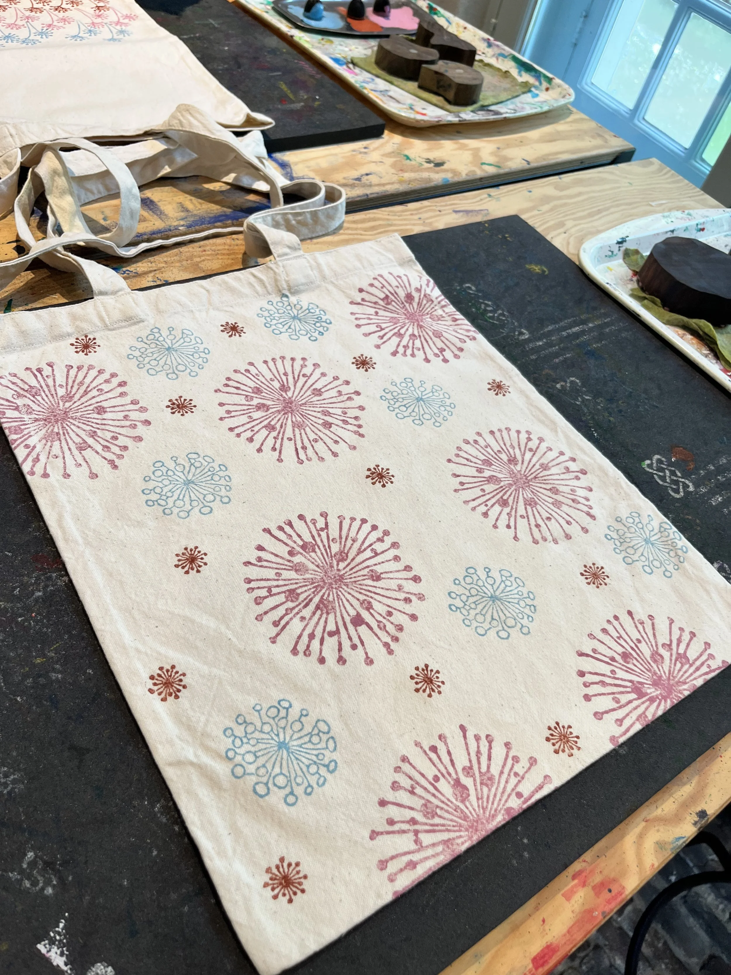 Kennismaking katoendrukken op organic cotton tas, 6 juni 2026
