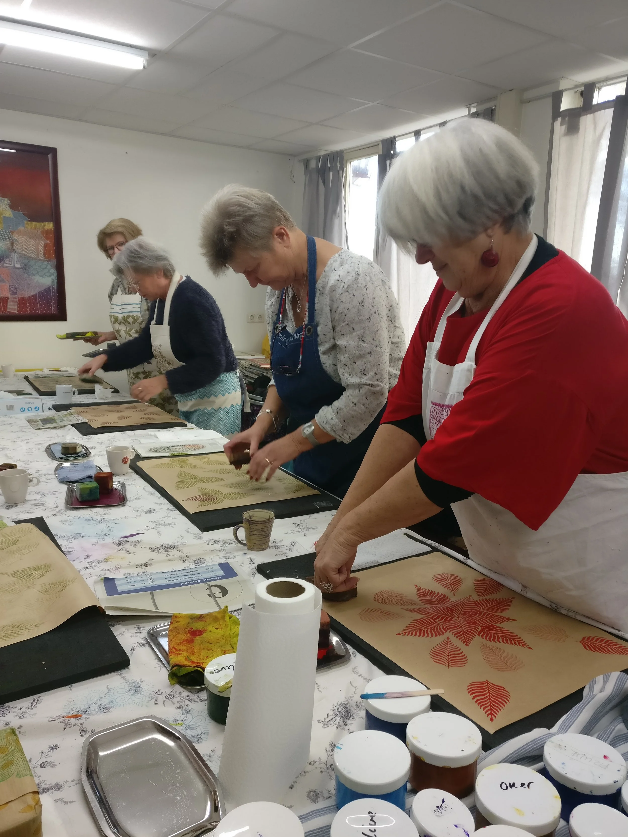 Basis Blockprint bestuur Textielfestival De Weerribben, Steenwijk, november 2018