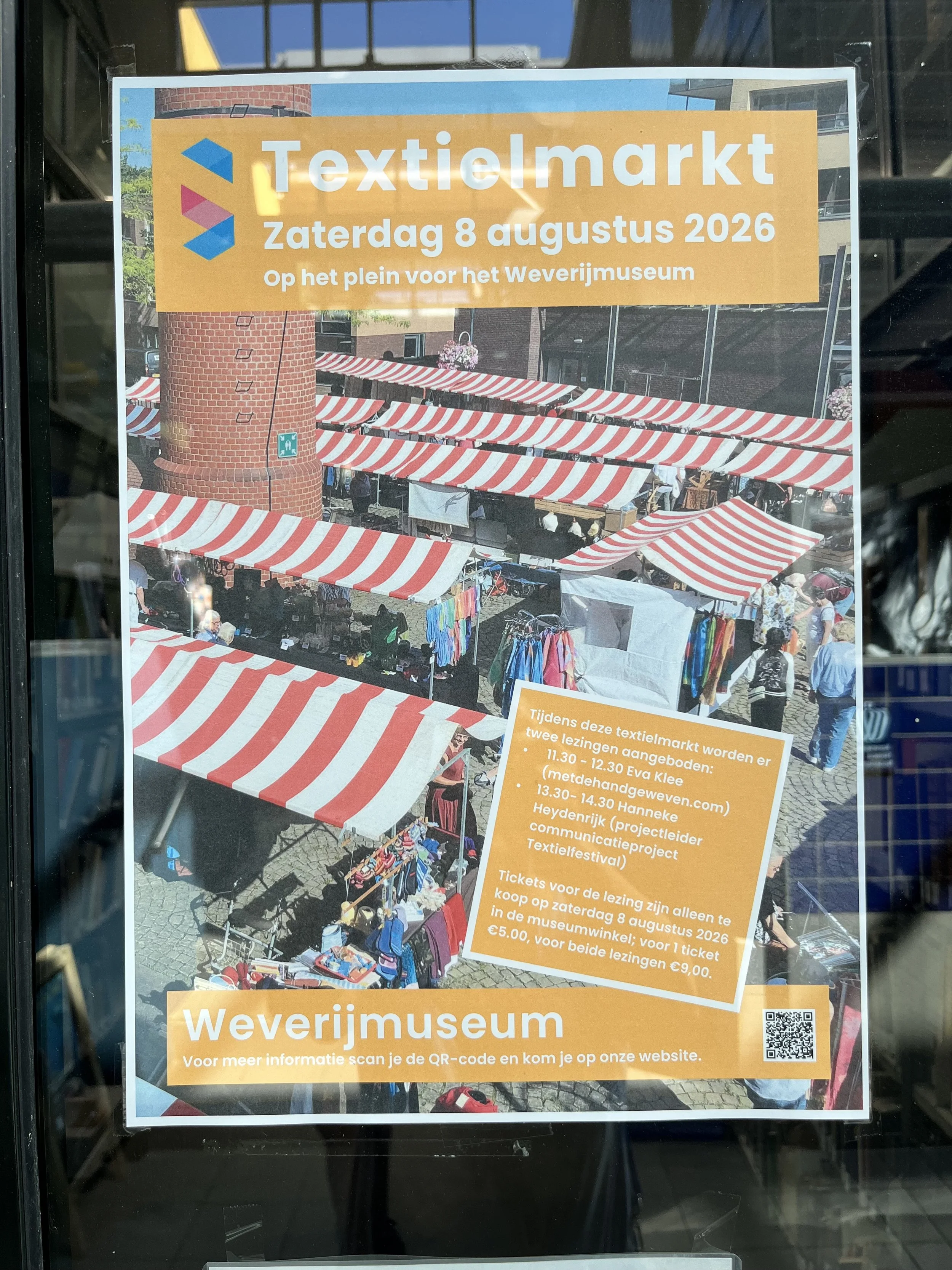 Textielmarkt Weverijmuseum Geldrop, 8 augustus 2026
