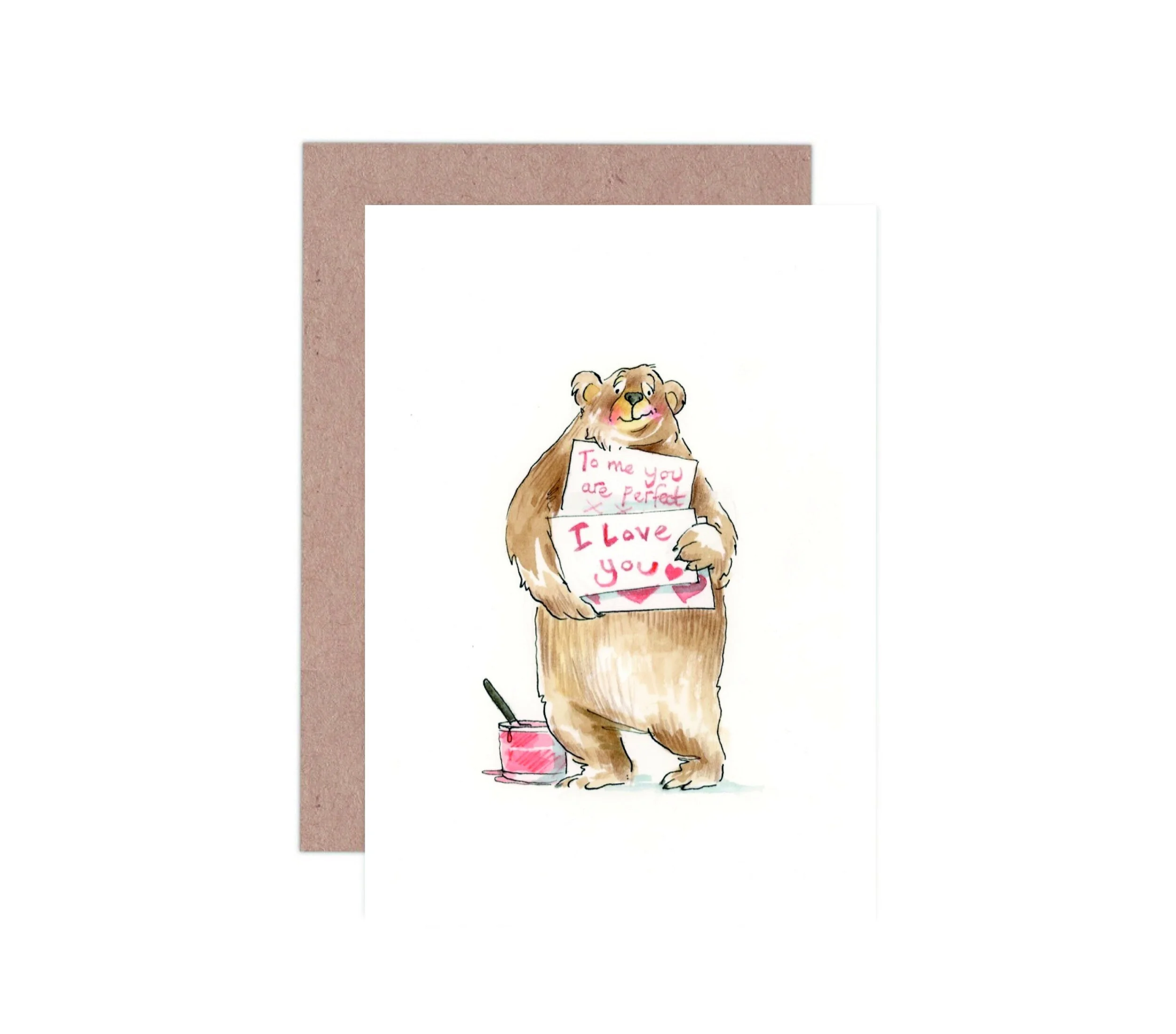 Love Actually Bear Card