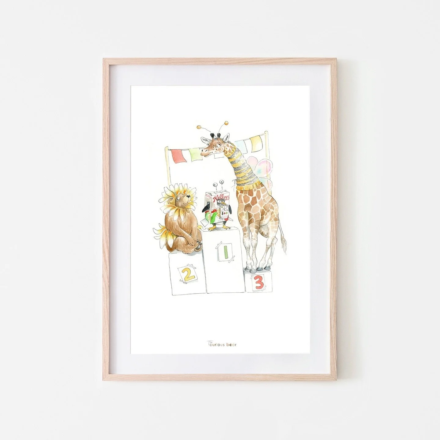 The last of our new prints, which costume would be your winner? 🦒🐧🐻

#nurserydecor #nurseryprints #animaldrawing #smallbusiness #shopsmall