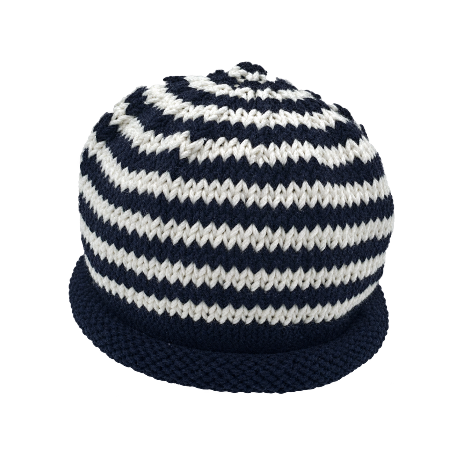 Navy Striped Hat