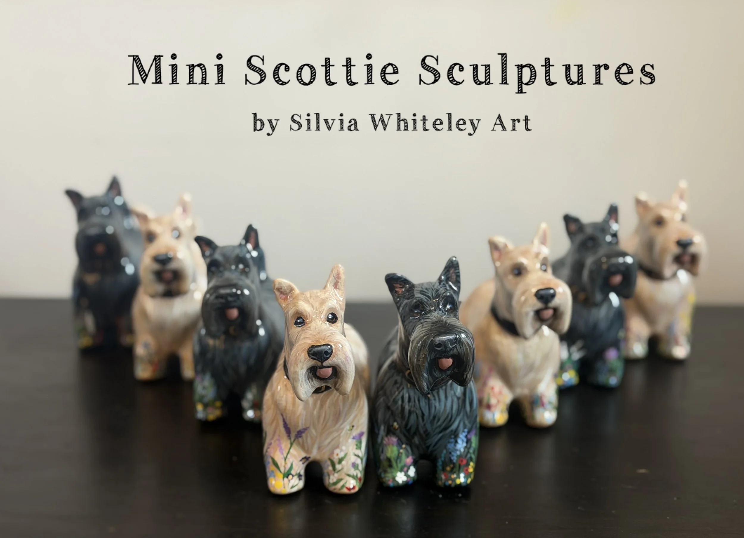 Mini Scottie Sculptures