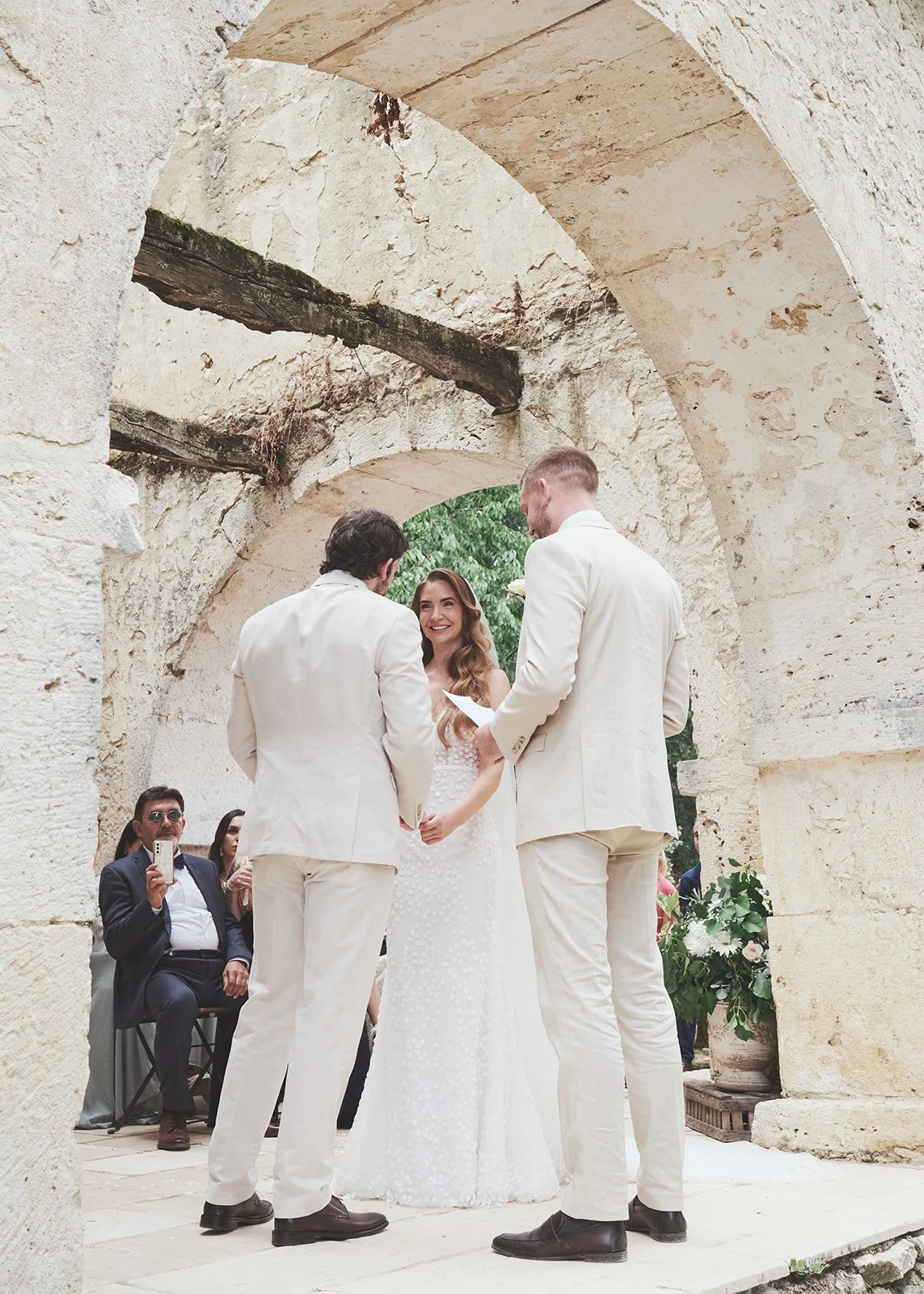 Chateau de puissentut wedding. of T and E by Littlewing Photos