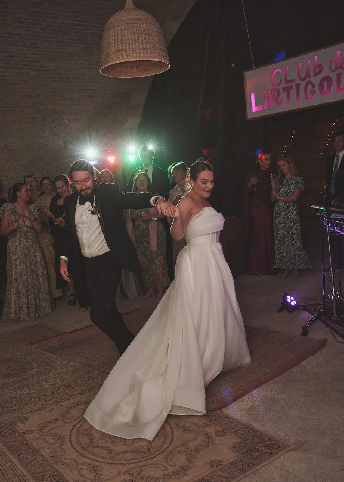 Virginia and Bo wedding at Chateau de Lartigolle, Auch, Toulouse  – photo by Littlewing Photos