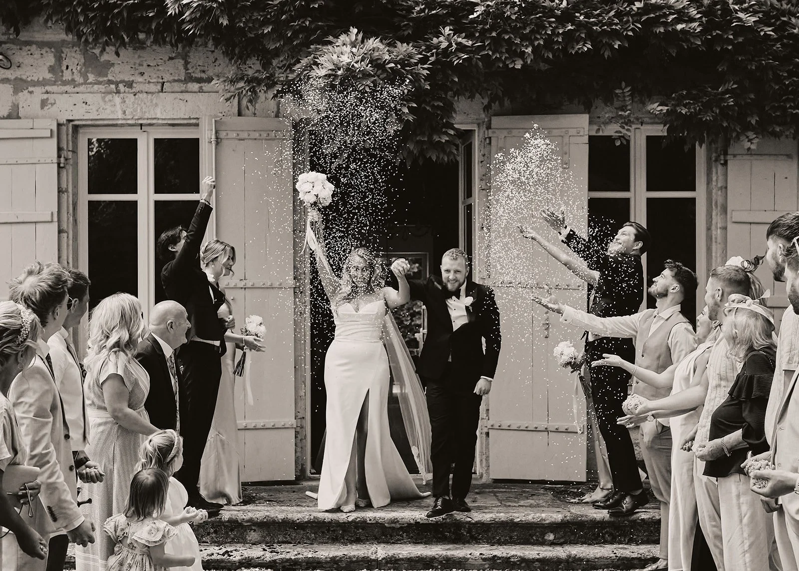 Daniella & Josh bnw ceremony 146 Chateau Naudou wedding of J and D by Littlewing Photos  wedding photographer.jpg