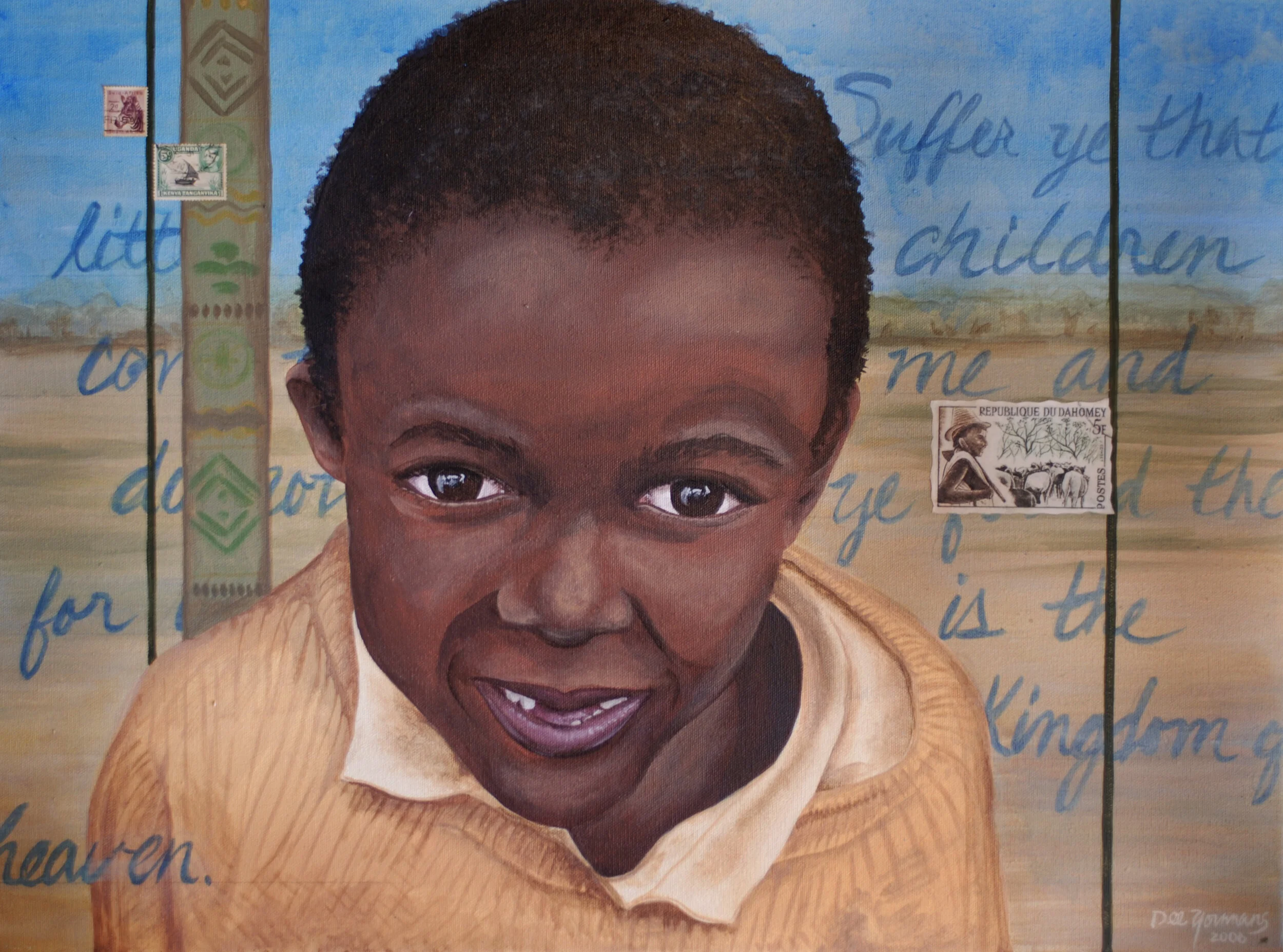 Another beautiful face from the orphanage in Africa.