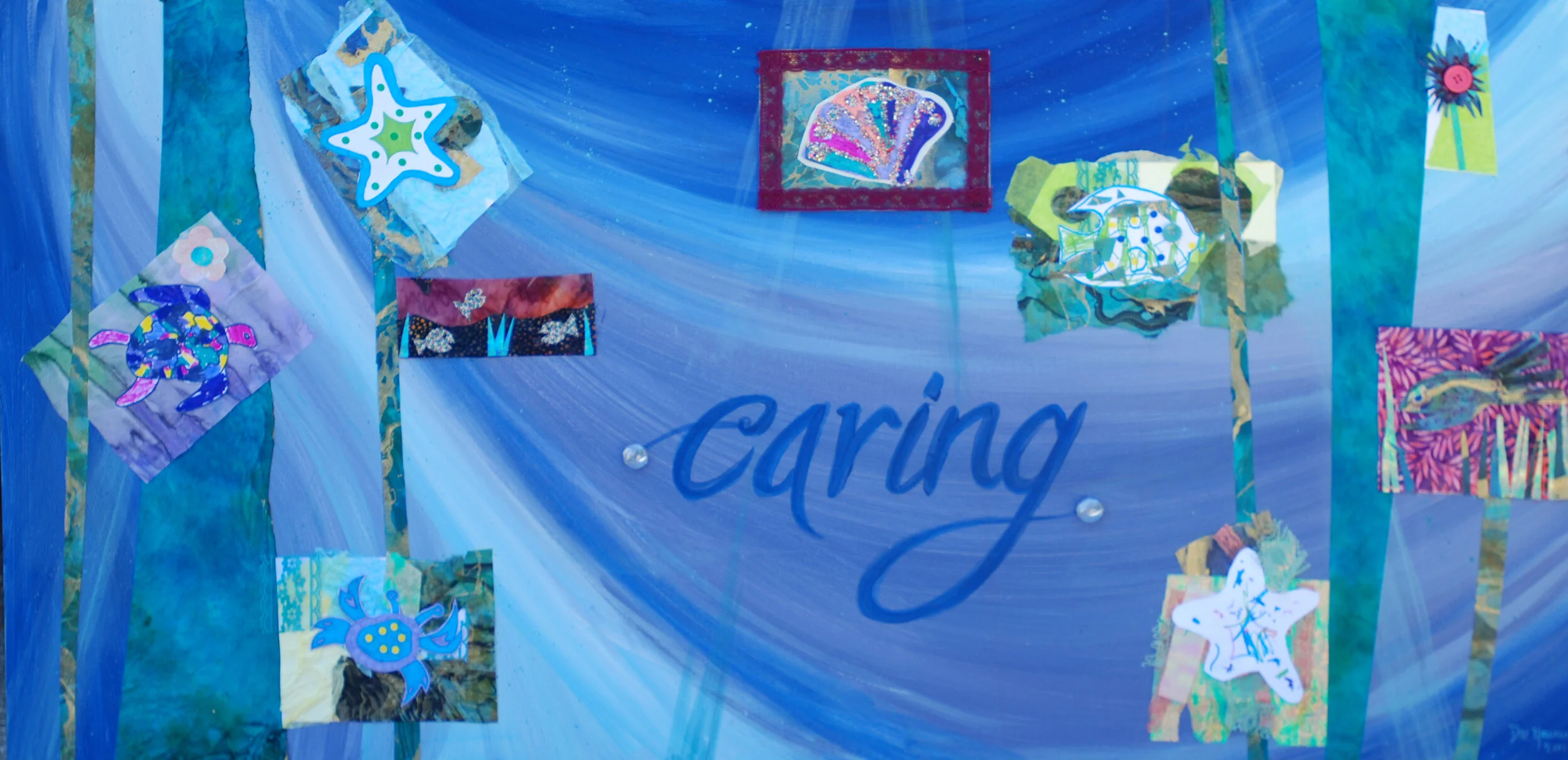 When Art and Healing Mix, 5' panels created in collaboration with the nurses of the Neonatal ICU & Transition Nursery, Tampa General Hospital