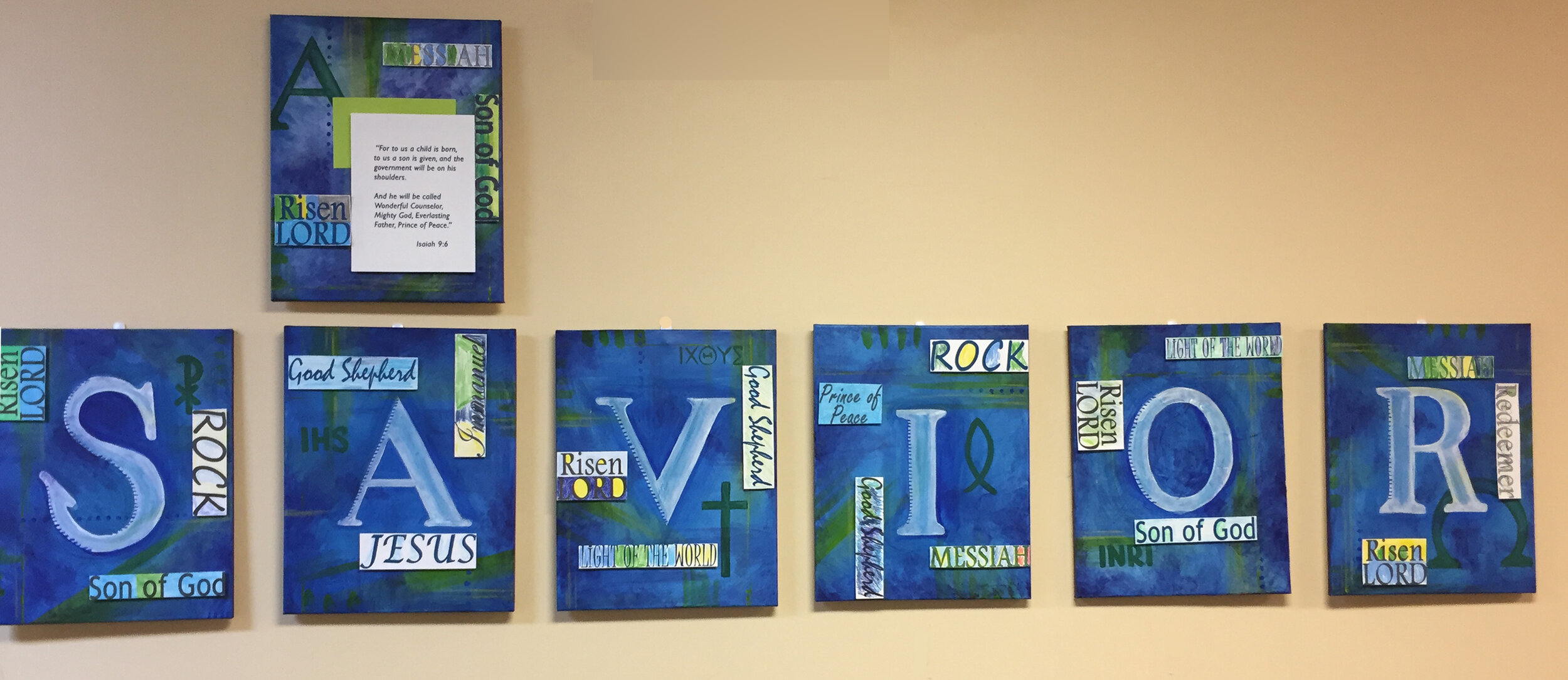 The Names of our Savior, this was a workshop created for the adults with Special Needs at St. James UMC.