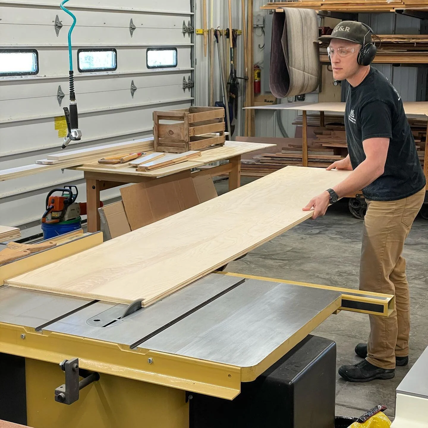 Just started these custom cabinets for a current bathroom remodel of ours.  They’ll consist of a built in medicine cabinet and a furniture style vanity with square tapered legs.  We’ll be using solid beech for the frames, doors, and drawe