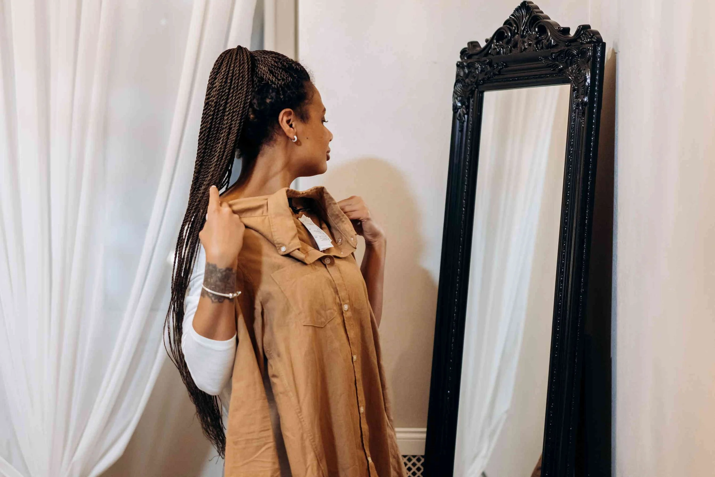 “It’s been two years. I’ve changed. But my wardrobe hasn’t.”