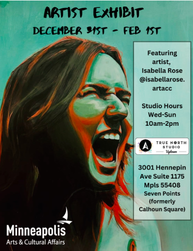 Isabella Killey art exhibition at True North Studio x Curioso Coffee