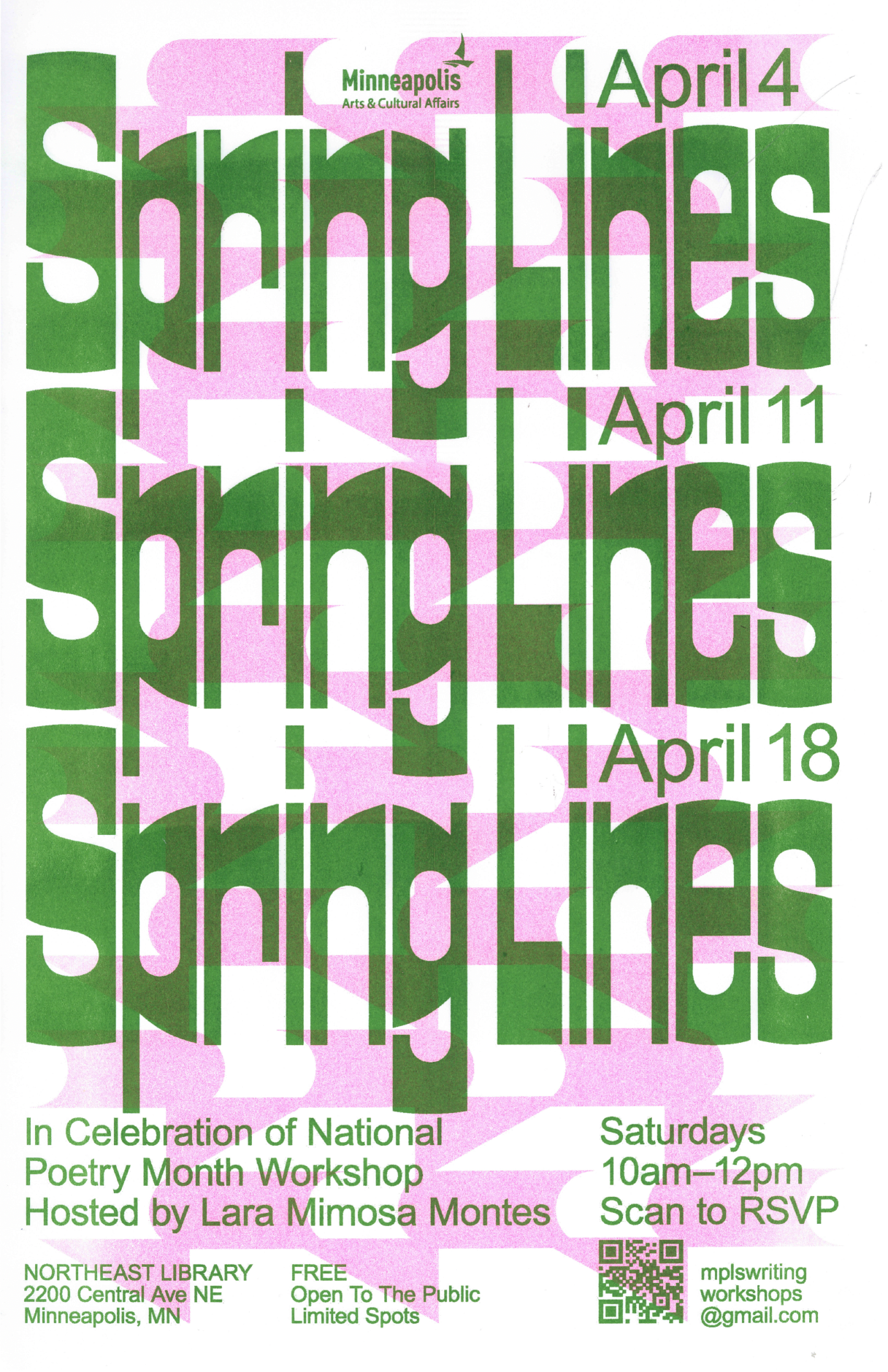 Spring Lines! Poetry workshops