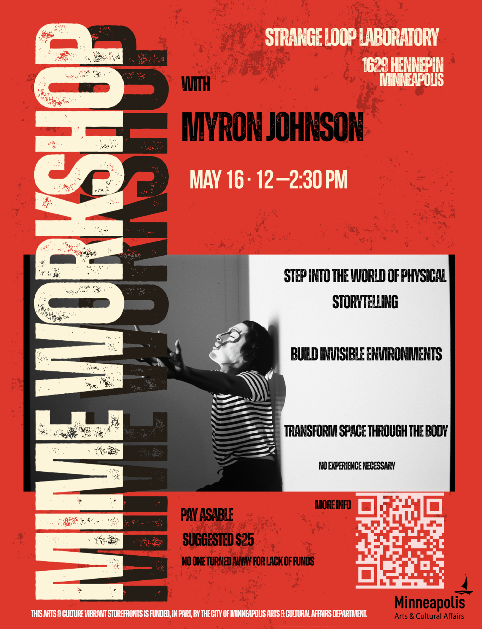 Mime Workshop at Strange Loop Projects on May 16 