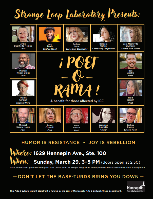 Poet-O-Rama: Humor is Resistance. Joy is Rebellion.