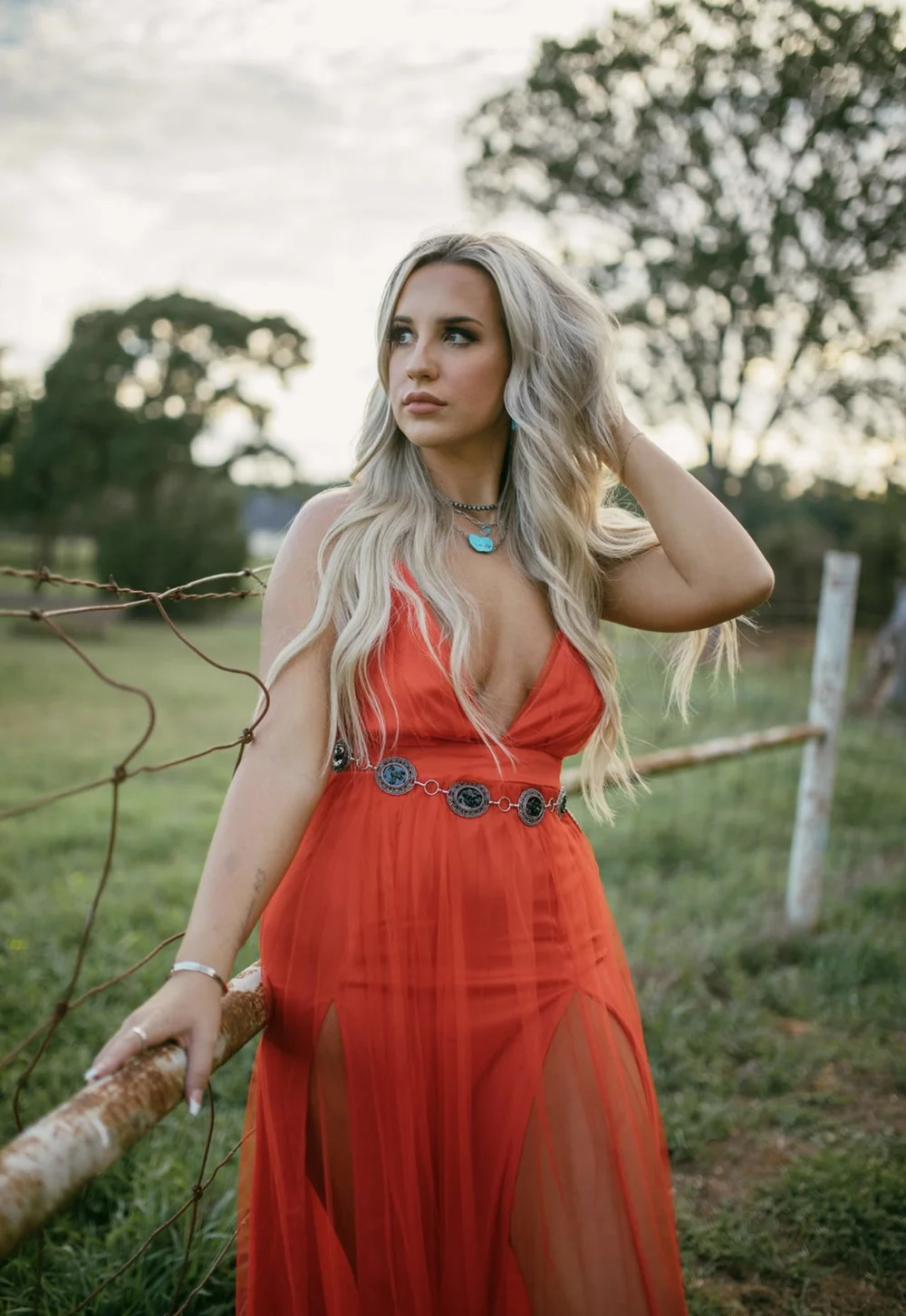 Macy Maxi Dress-Red  Bridled & Beale