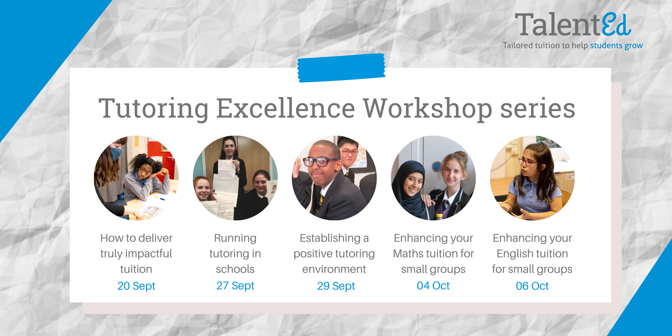 Tutoring Excellence Workshop series