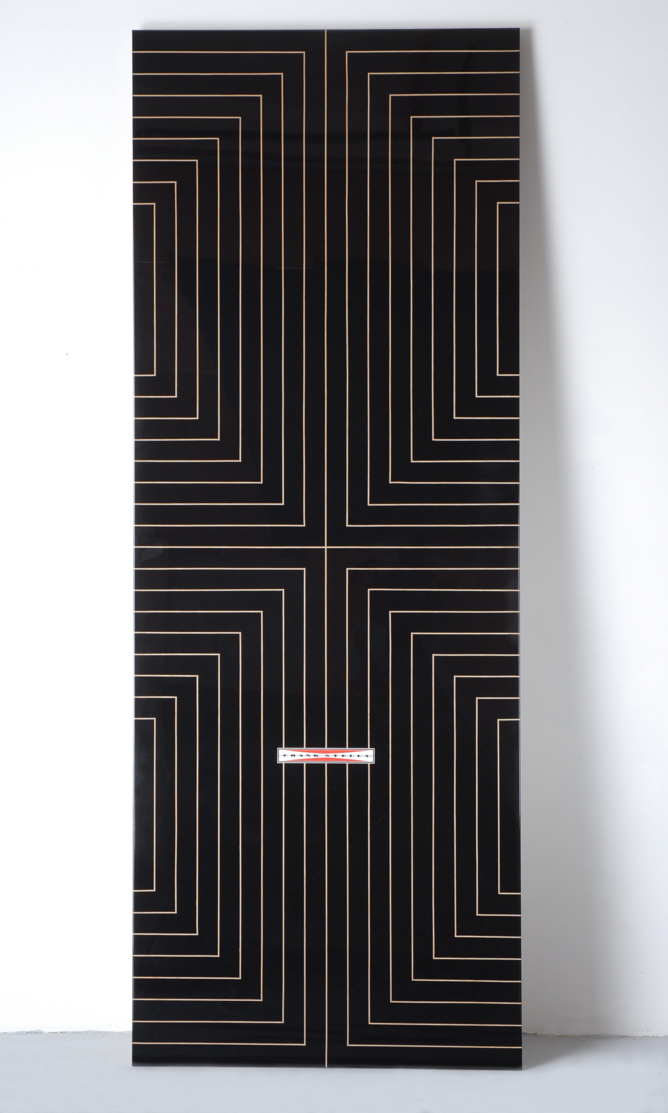 “Stella # 18 ''Devil Surf'' ” acrylic, paper and resin on panel 96'' x 36'' 2008