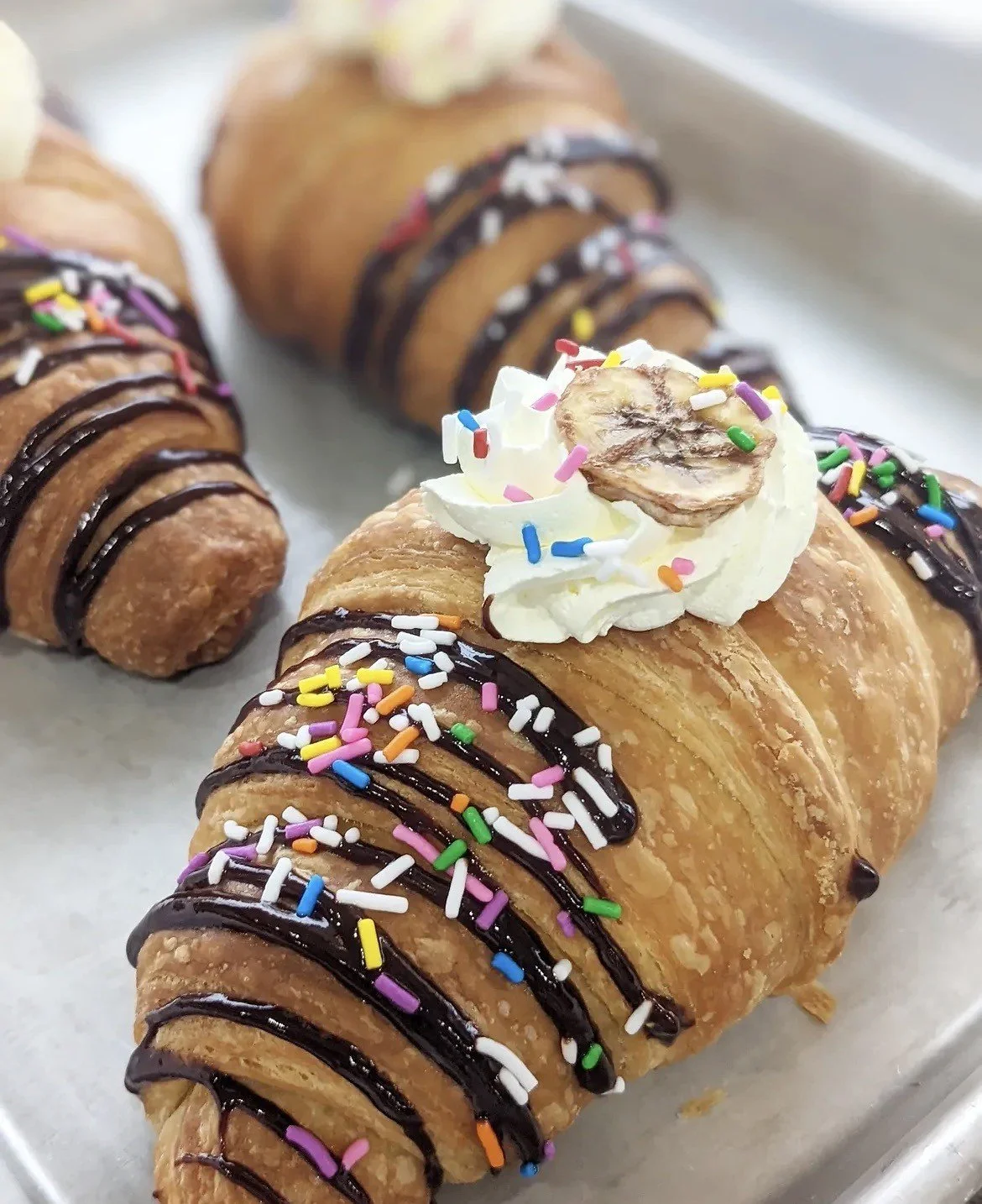 Whipped Cream Filled Croissants