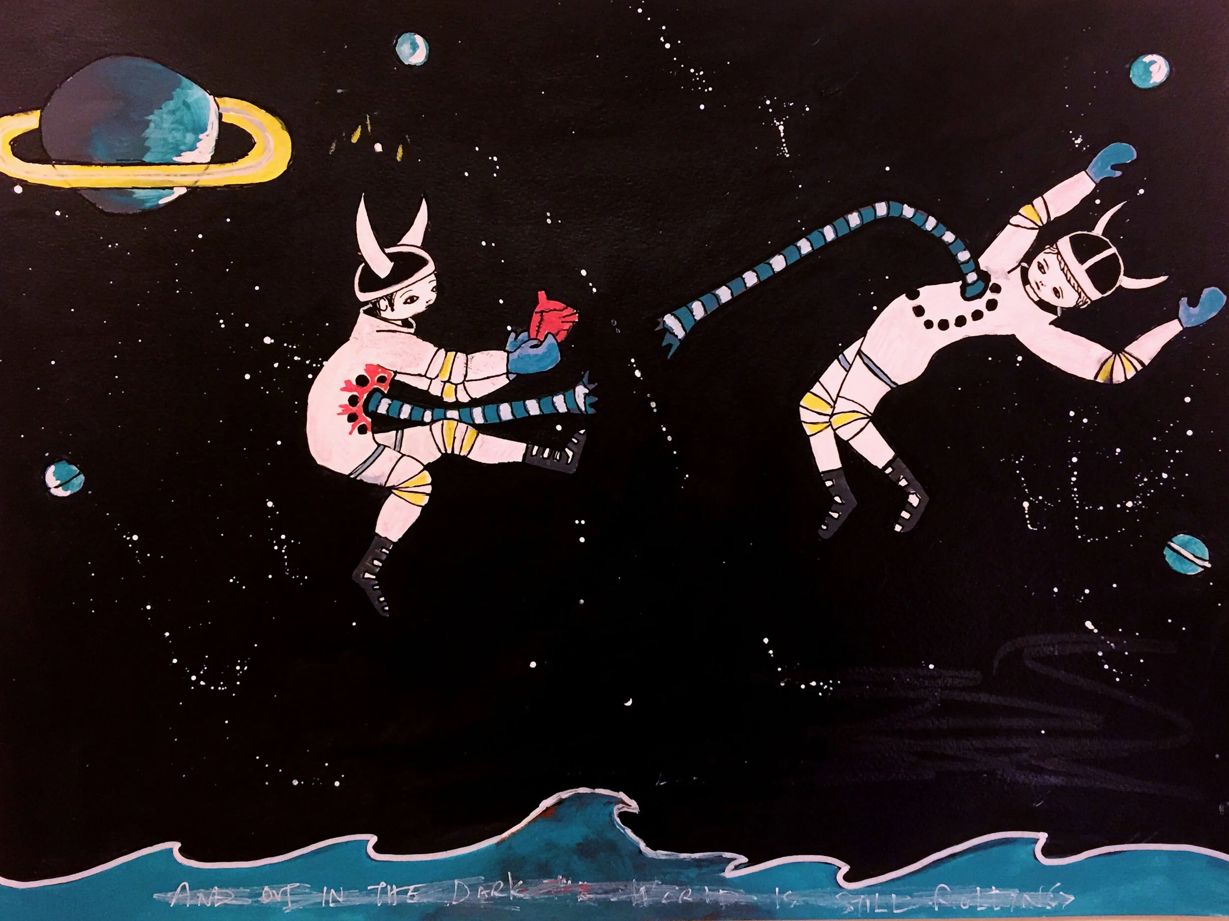 Entropy, acrylic on paper, 2017-2018