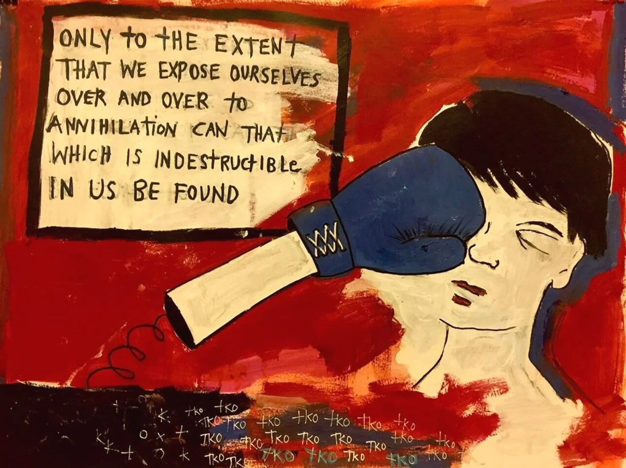Untitled, 24” x 18”, acrylic on paper, 2017-2018