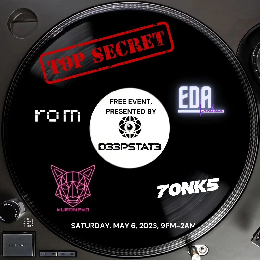 Playing Top Secret at @substation.seattle on Saturday May 6th with @d33pstat3 @kuronekoisyasu @bri_tonks and @we_are_rom and this one is free! See you there fam 💜